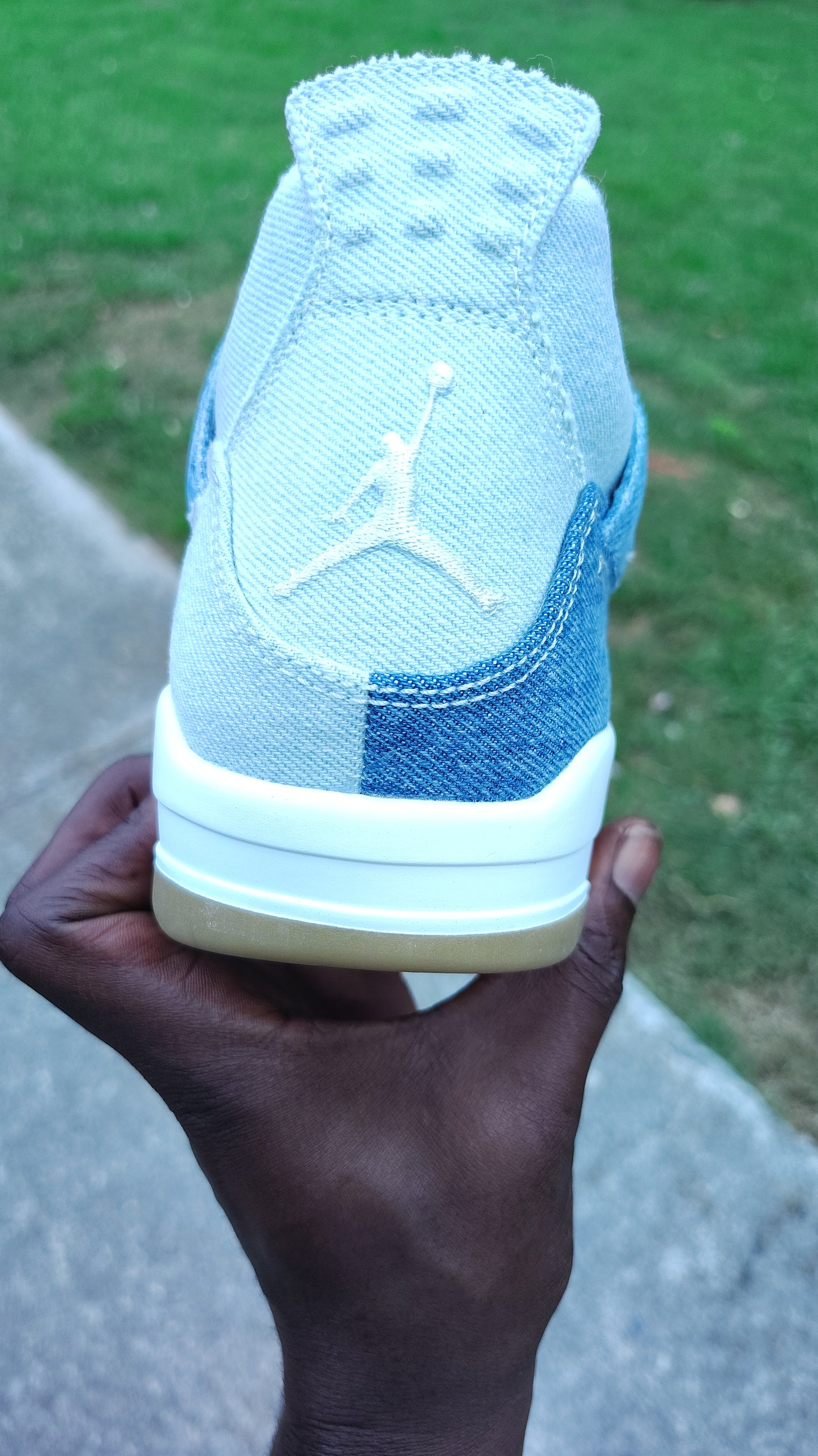 Retro 4 blue denim