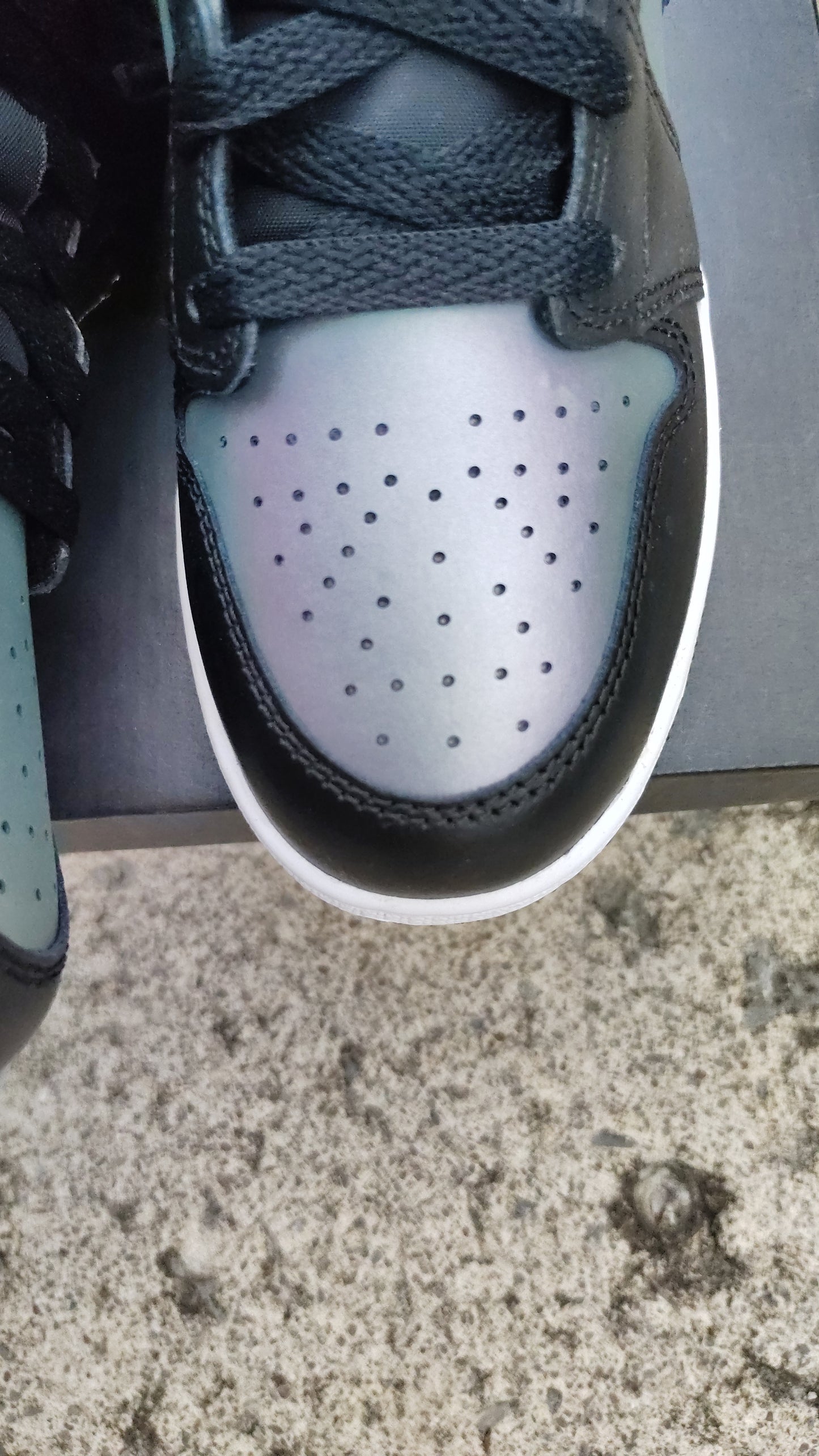 Unreleased Jordan Retro 1 black iridescent