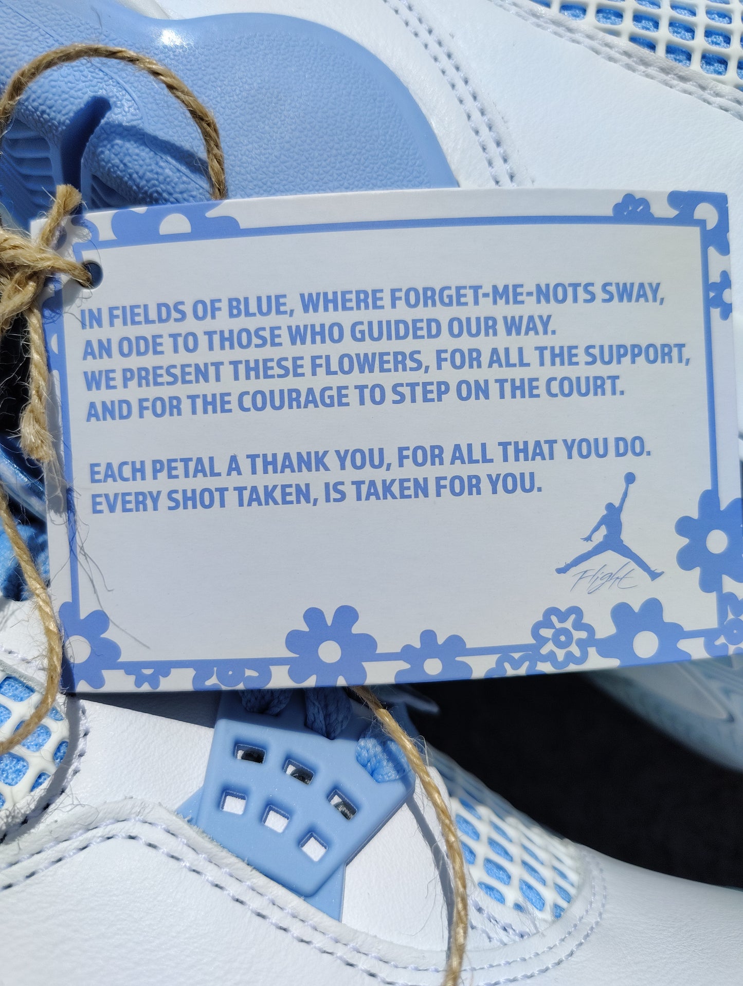 Air Jordan Retro 4 ( for get me not)