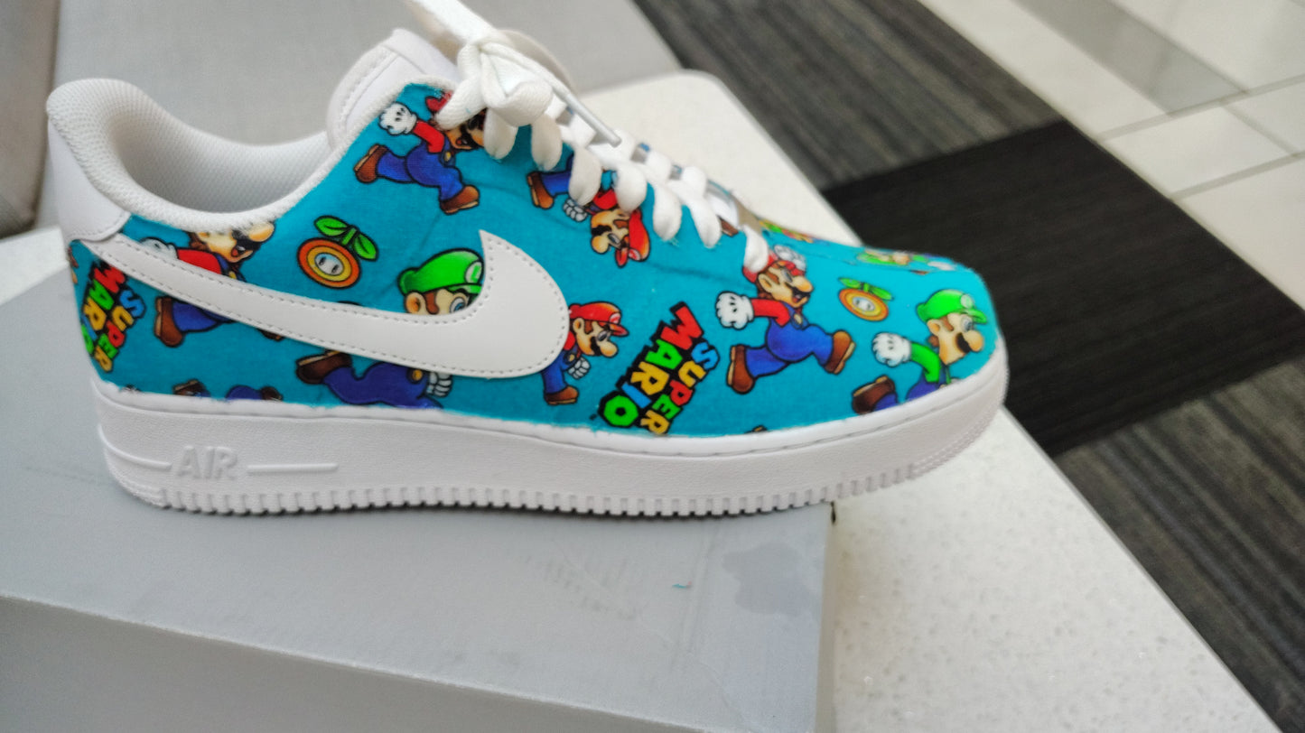 Custom AF1s ( super Mario bros)