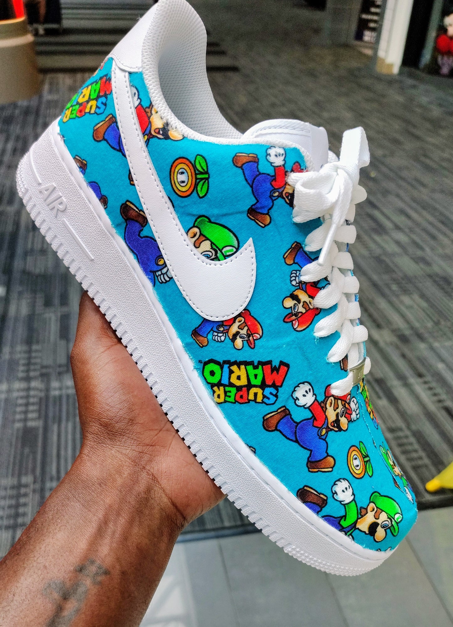 Custom AF1s ( super Mario bros)