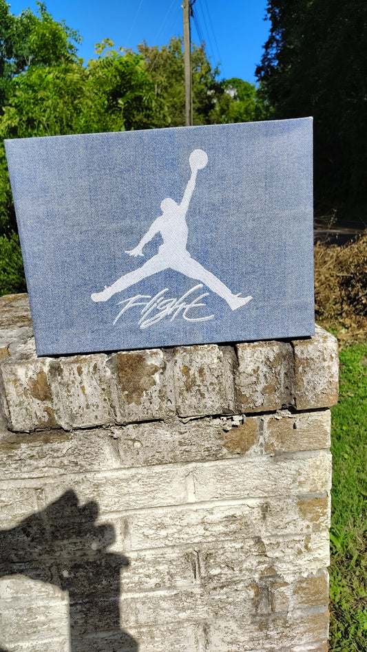 Retro 4 blue denim