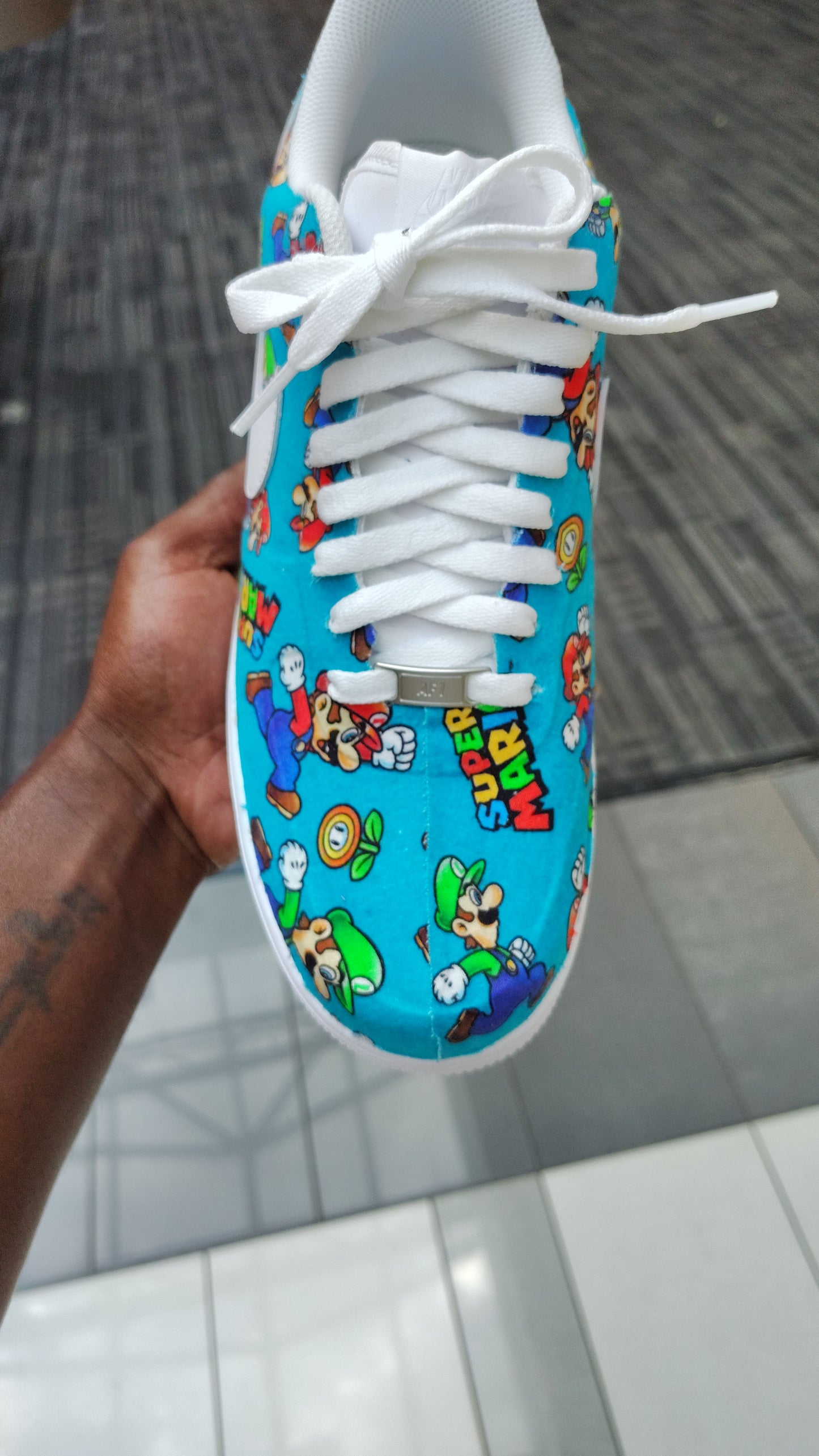 Custom AF1s ( super Mario bros)